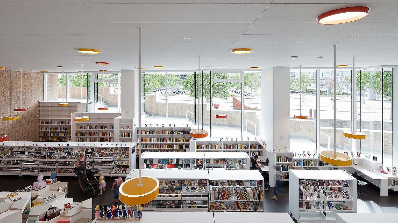 Ois Library Ørestad School and Library - created for play and learning at eye level