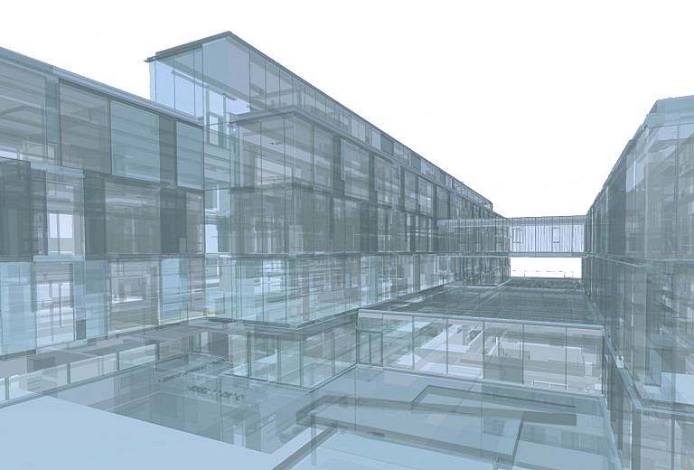 BIM model af Haukeland sygehus