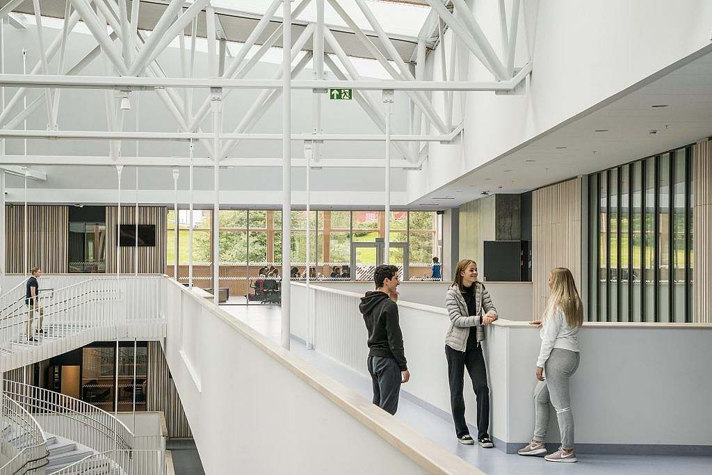 Heimdal Videregående Skole indre arkitektur