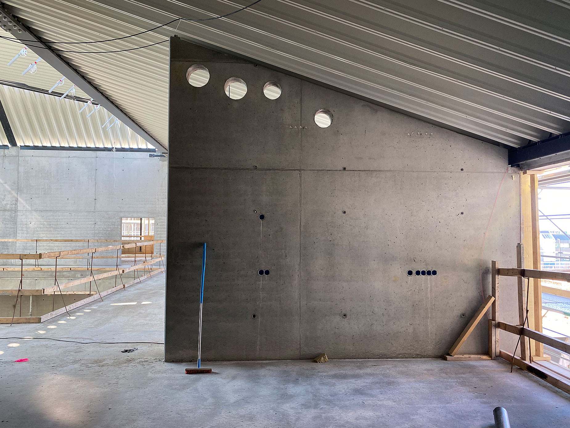 Smuk insitu-beton på Nuuk skole