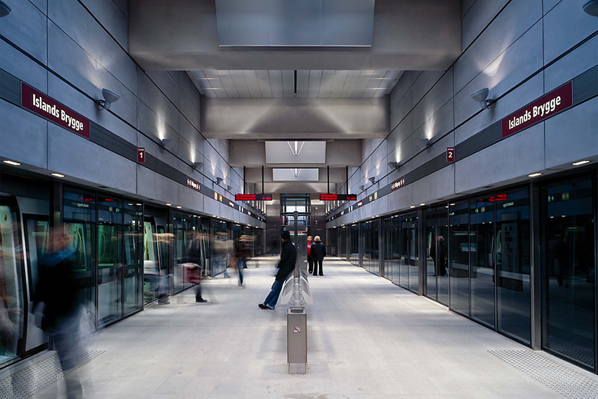 Copenhagen Metro - read about the design concept with light and flow