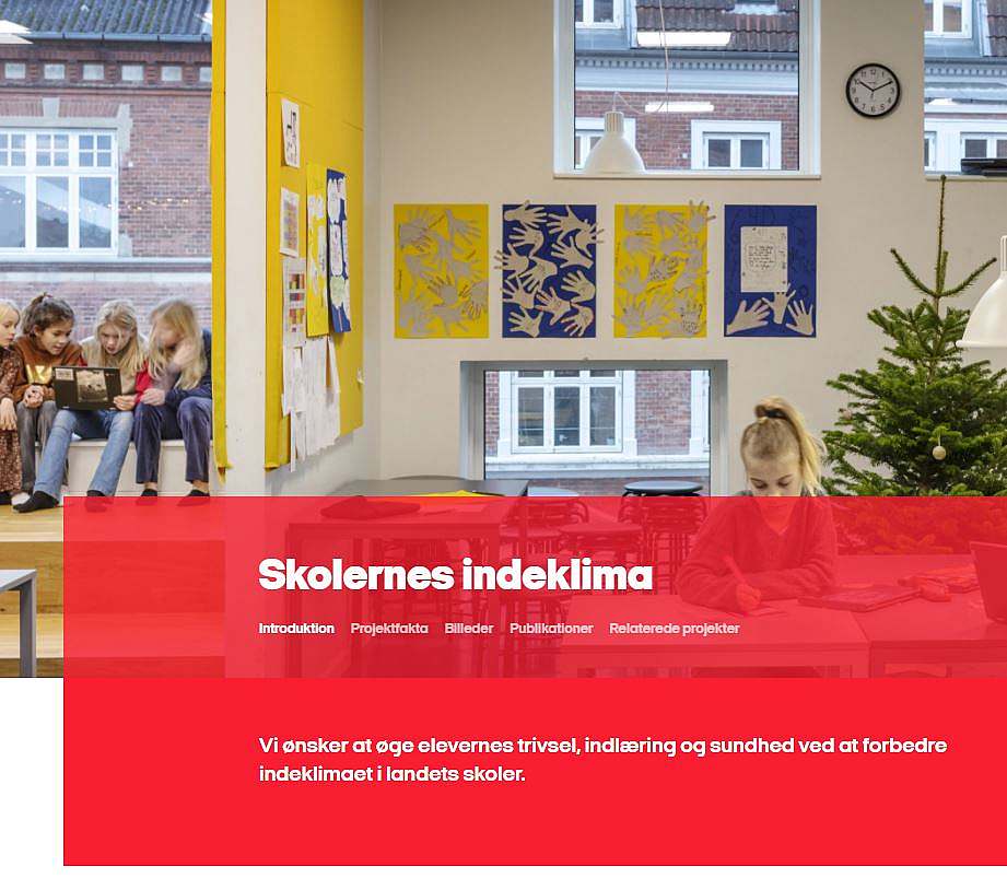 Innenraumklima in Schulen Realdania-Projekt