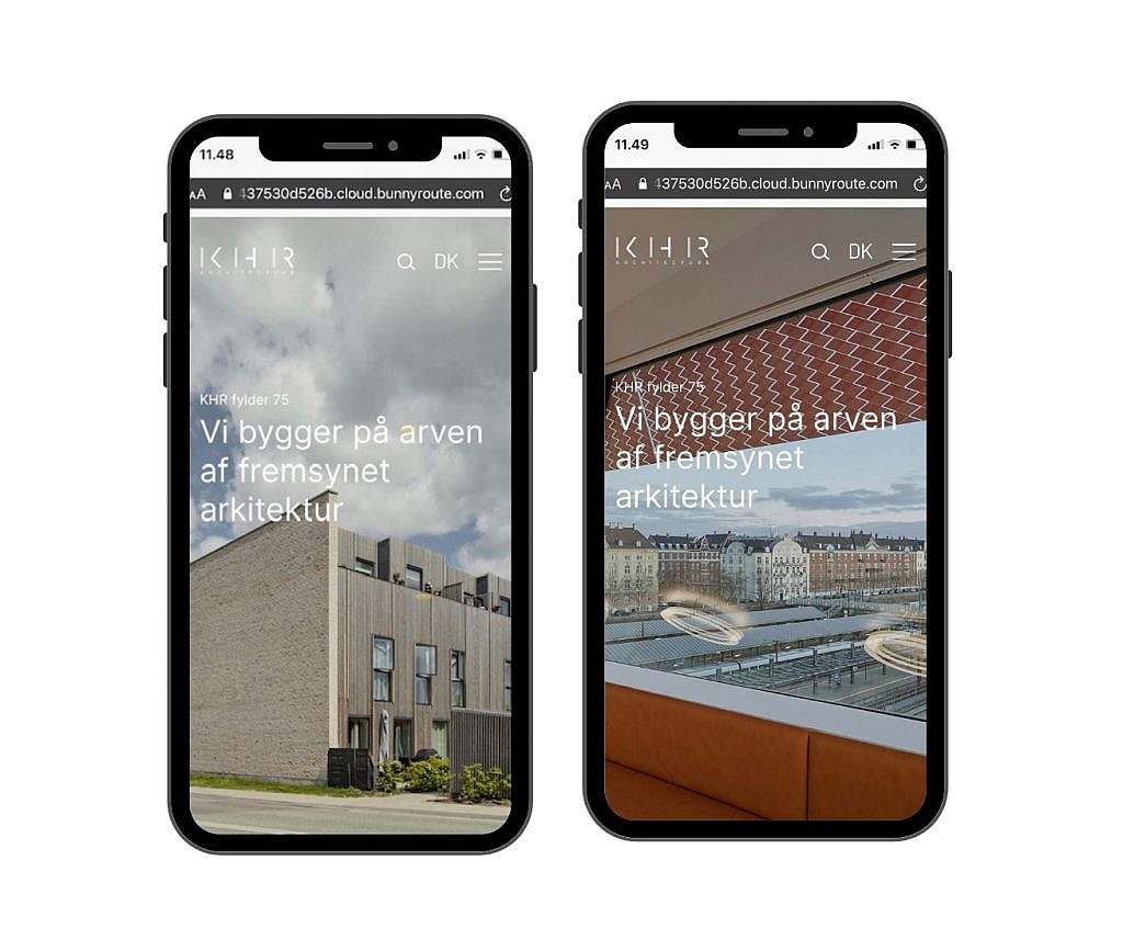 Neue Architektur-Website khr dk