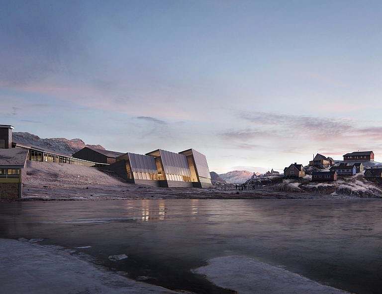 Sisimiut svømmehal - forslag af KHR Architecture