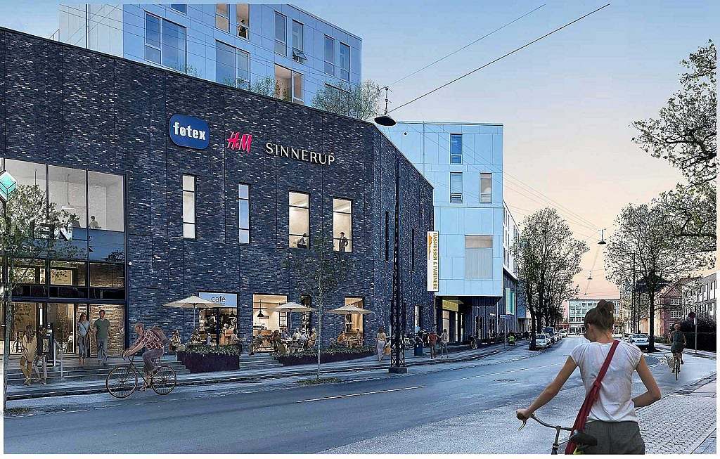 Kronen i Vanløse set fra Apollovej