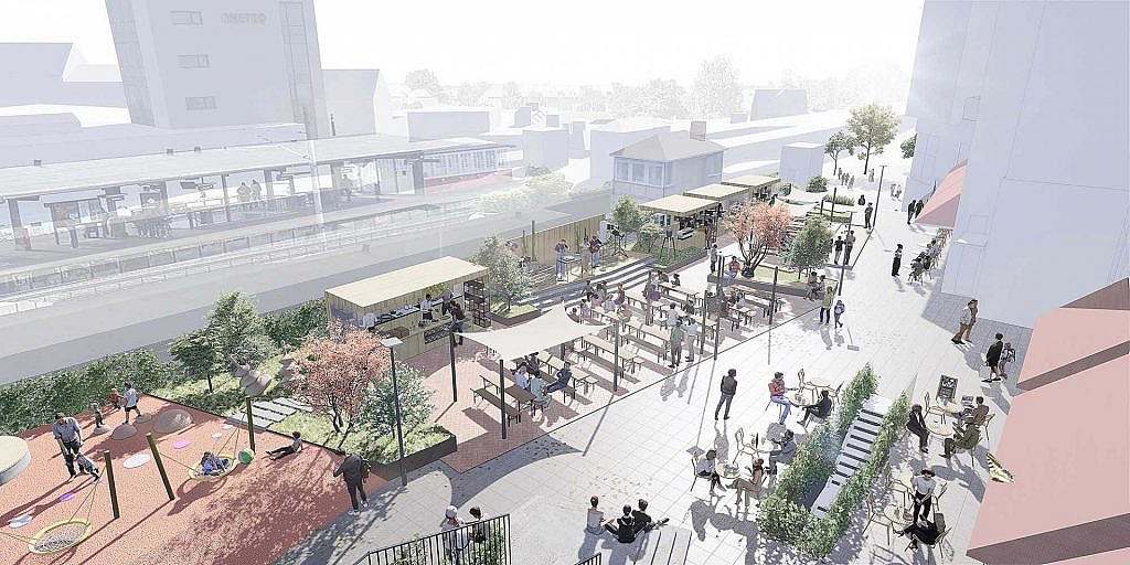 Det grønne Metrotorv i Vanløse