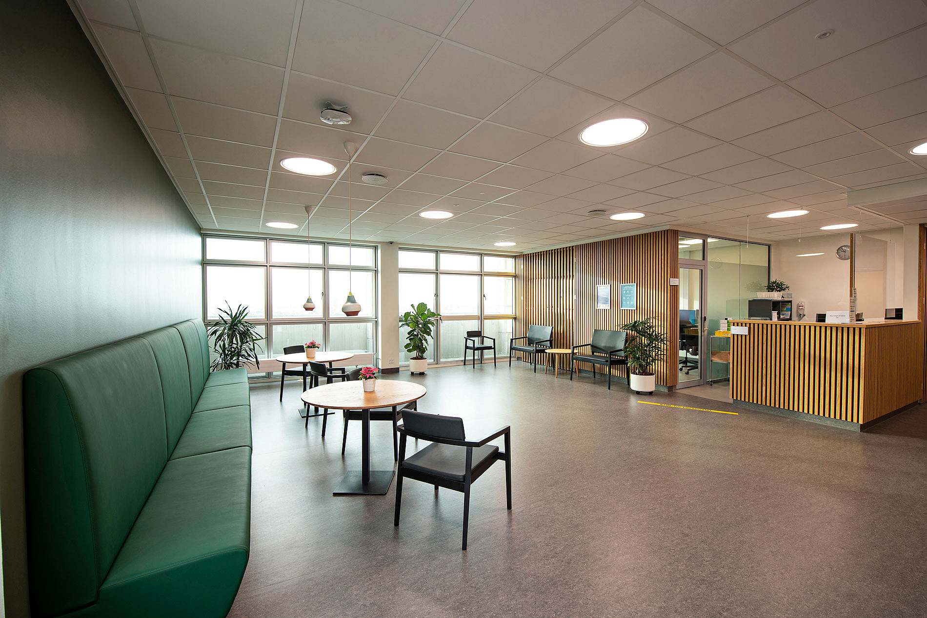 Waiting area in diabetes centre ©Steno Diabetes Center Sjælland photographer Carsten Andersen