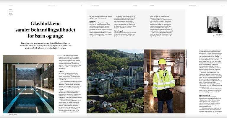 Glasbausteine in norwegischen Fachmedien - Ernährung für die Zukunft bauen