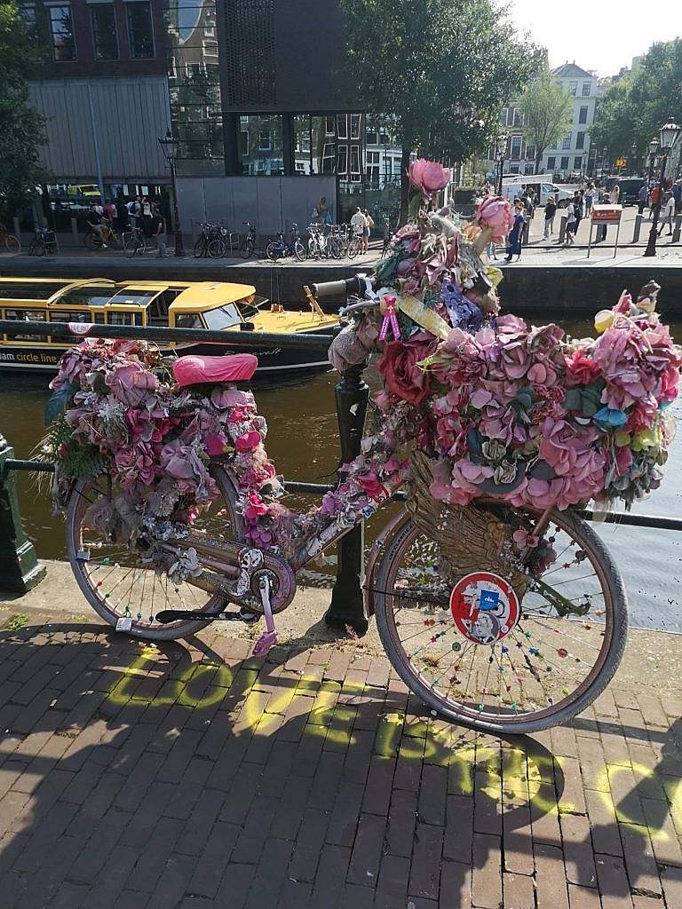 Blumenfahrrad Amsterdam