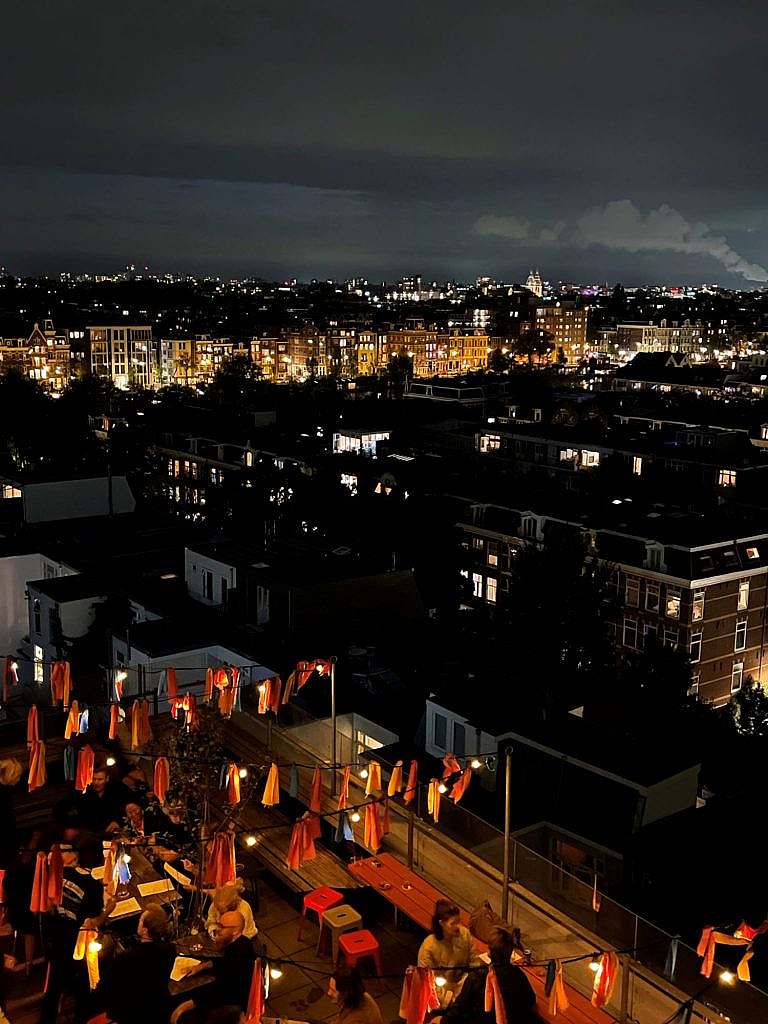 Roof top terrace in Amsterdam