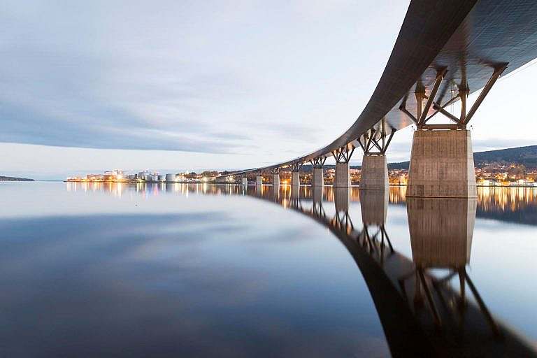 Sundsvallsbroen bridge in Sundsvall